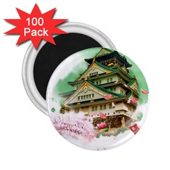 Osaka Castle Nagoya Castle Kumamoto Castle 2 25  Magnets (100 Pack)  by Vaneshart