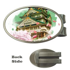 Osaka Castle Nagoya Castle Kumamoto Castle Money Clips (oval)  by Vaneshart