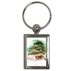 Osaka Castle Nagoya Castle Kumamoto Castle Key Chain (rectangle) by Vaneshart