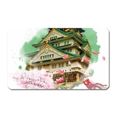 Osaka Castle Nagoya Castle Kumamoto Castle Magnet (rectangular) by Vaneshart