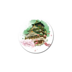 Osaka Castle Nagoya Castle Kumamoto Castle Golf Ball Marker (4 Pack) by Vaneshart