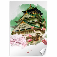 Osaka Castle Nagoya Castle Kumamoto Castle Canvas 20  X 30  by Vaneshart