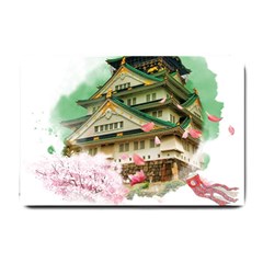 Osaka Castle Nagoya Castle Kumamoto Castle Small Doormat  by Vaneshart