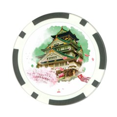 Osaka Castle Nagoya Castle Kumamoto Castle Poker Chip Card Guard by Vaneshart