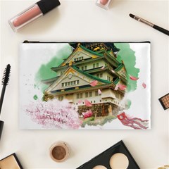 Osaka Castle Nagoya Castle Kumamoto Castle Cosmetic Bag (large) by Vaneshart