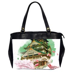 Osaka Castle Nagoya Castle Kumamoto Castle Oversize Office Handbag (2 Sides) by Vaneshart