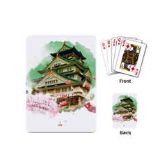 Osaka Castle Nagoya Castle Kumamoto Castle Playing Cards Single Design (mini) by Vaneshart