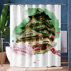 Osaka Castle Nagoya Castle Kumamoto Castle Shower Curtain 60  X 72  (medium)  by Vaneshart