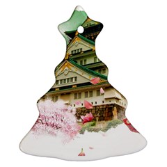 Osaka Castle Nagoya Castle Kumamoto Castle Christmas Tree Ornament (two Sides) by Vaneshart