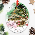 Osaka Castle Nagoya Castle Kumamoto Castle Oval Filigree Ornament (Two Sides) Front