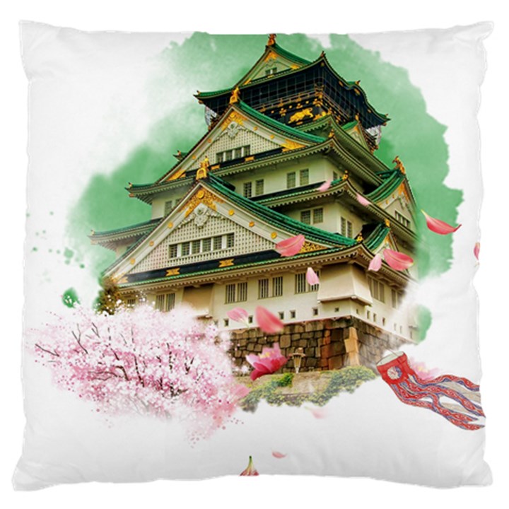 Osaka Castle Nagoya Castle Kumamoto Castle Large Cushion Case (Two Sides)