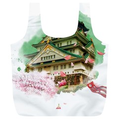 Osaka Castle Nagoya Castle Kumamoto Castle Full Print Recycle Bag (xl) by Vaneshart