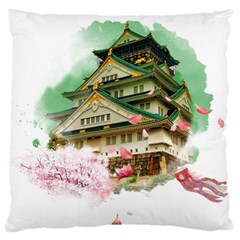 Osaka Castle Nagoya Castle Kumamoto Castle Standard Flano Cushion Case (one Side) by Vaneshart