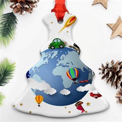 Earth Rocket Vector Earth Ornament (christmas Tree)  by Vaneshart