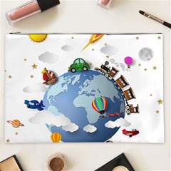 Earth Rocket Vector Earth Cosmetic Bag (xxl) by Vaneshart