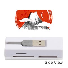 Mount Fuji Mountain Ink Wash Painting Memory Card Reader (stick) by Vaneshart