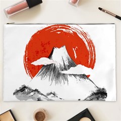 Mount Fuji Mountain Ink Wash Painting Cosmetic Bag (xxl) by Vaneshart