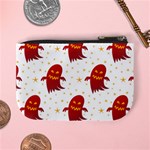 Ghost Halloween Drawing Flower Leaf Mini Coin Purse Back