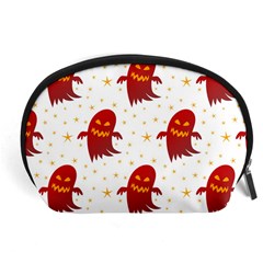 Ghost Halloween Drawing Flower Leaf Accessory Pouch (large)