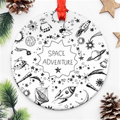 Space Elements Ornament (round) by Vaneshart