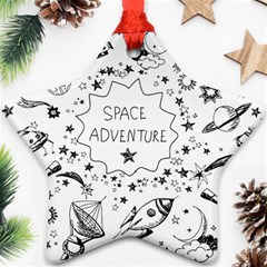 Space Elements Star Ornament (two Sides) by Vaneshart