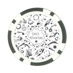 Space Elements Poker Chip Card Guard by Vaneshart