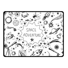 Space Elements Double Sided Fleece Blanket (small)  by Vaneshart