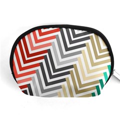 Abstract Colorful Geometric Pattern Accessory Pouch (medium) by Vaneshart