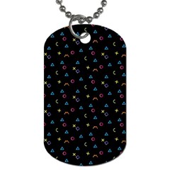 Background Abstract Texture Color Dog Tag (one Side) by Vaneshart