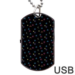 Background Abstract Texture Color Dog Tag Usb Flash (one Side) by Vaneshart