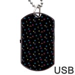 Background Abstract Texture Color Dog Tag USB Flash (Two Sides) Front