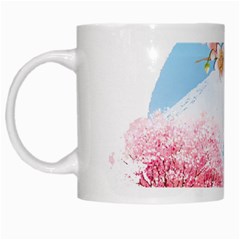 Japan National Cherry Blossom Festival Japanese White Mugs by Vaneshart