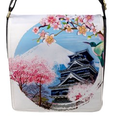 Japan National Cherry Blossom Festival Japanese Flap Closure Messenger Bag (s) by Vaneshart