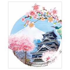 Japan National Cherry Blossom Festival Japanese Drawstring Bag (small) by Vaneshart