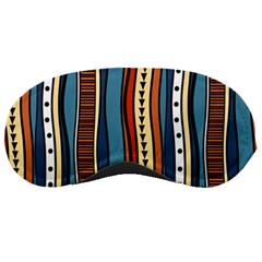 Stripes Hand Drawn Tribal Colorful Background Pattern Sleeping Mask by Vaneshart