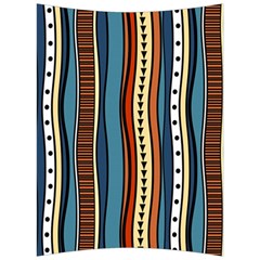 Stripes Hand Drawn Tribal Colorful Background Pattern Back Support Cushion by Vaneshart