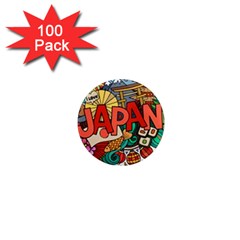 Earthquake And Tsunami Drawing Japan Illustration 1  Mini Magnets (100 Pack)  by Vaneshart