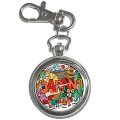 Earthquake And Tsunami Drawing Japan Illustration Key Chain Watches