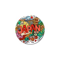 Earthquake And Tsunami Drawing Japan Illustration Golf Ball Marker