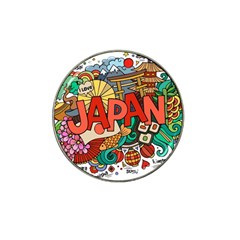 Earthquake And Tsunami Drawing Japan Illustration Hat Clip Ball Marker (4 pack)