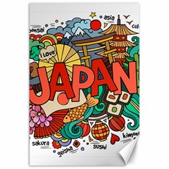 Earthquake And Tsunami Drawing Japan Illustration Canvas 20  x 30 