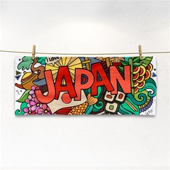 Earthquake And Tsunami Drawing Japan Illustration Hand Towel