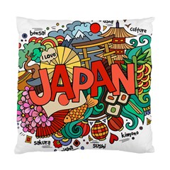 Earthquake And Tsunami Drawing Japan Illustration Standard Cushion Case (One Side)