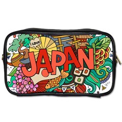 Earthquake And Tsunami Drawing Japan Illustration Toiletries Bag (One Side)