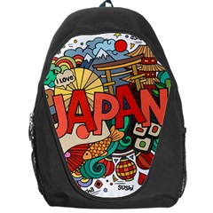 Earthquake And Tsunami Drawing Japan Illustration Backpack Bag