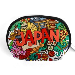 Earthquake And Tsunami Drawing Japan Illustration Accessory Pouch (Medium)