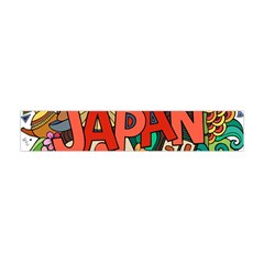 Earthquake And Tsunami Drawing Japan Illustration Flano Scarf (Mini)