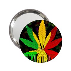 Cannabis Leaf Color 2 25  Handbag Mirrors by Vaneshart