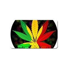 Cannabis Leaf Color Magnet (name Card)