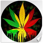 Cannabis Leaf Color Canvas 20  x 20  19 x19.27  Canvas - 1